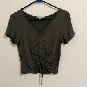 Gaze Green Crop Top